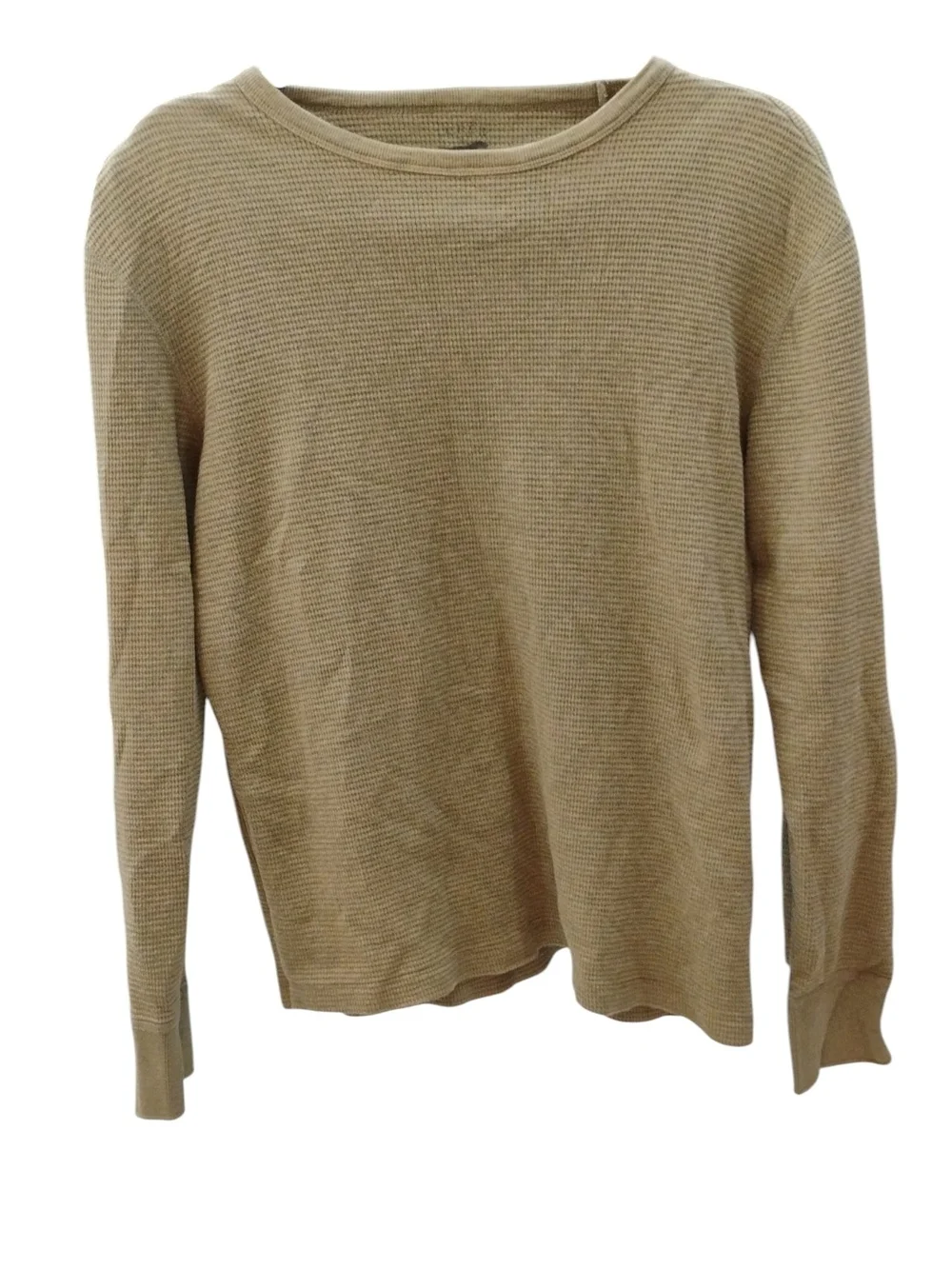 J.Crew Lightweight Waffle Knit Long Sleeve Top - Green SZ M